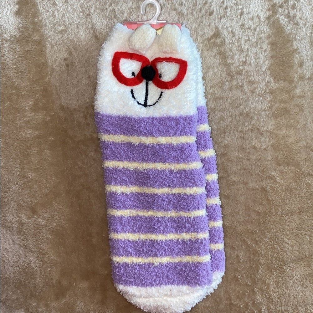 NWT Tutu Anna cute Kawaii Animal Fuzzy Socks